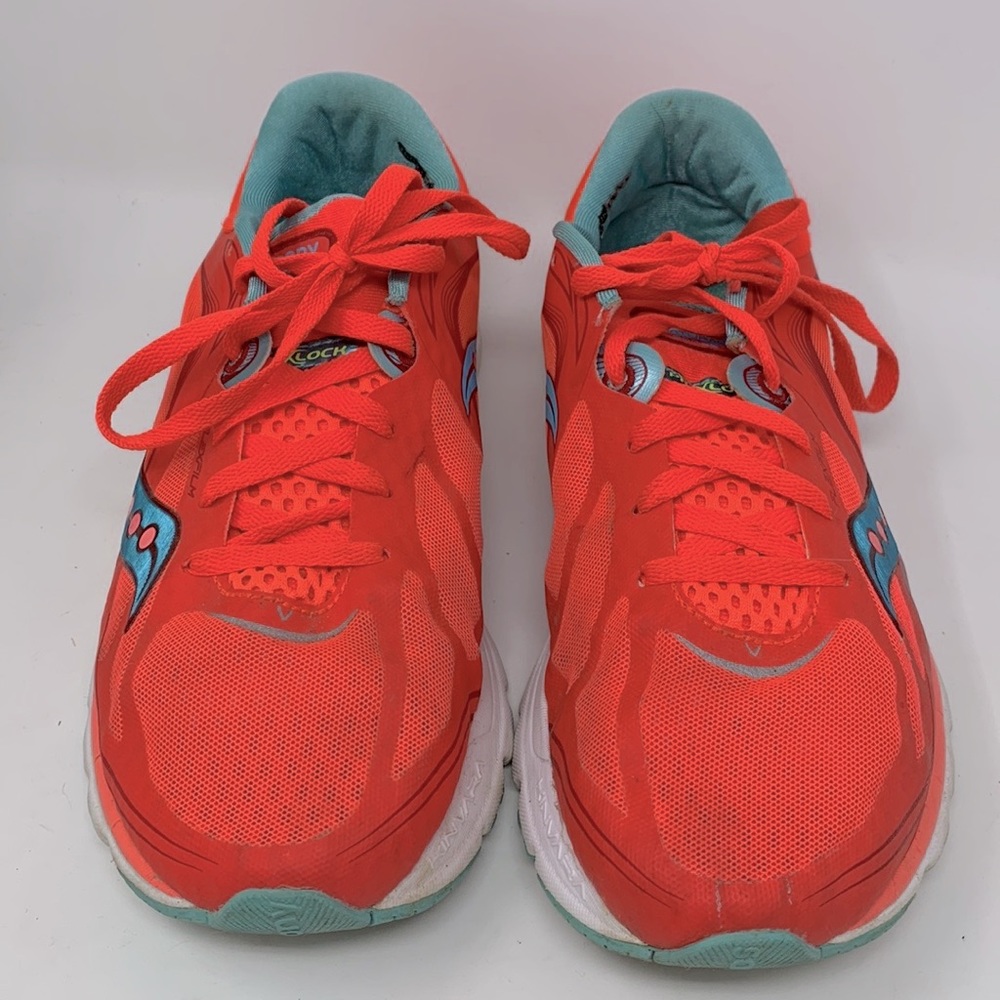 Saucony Kinvara 5 Coral Blue Womens Sneakers - Picture 3 of 10